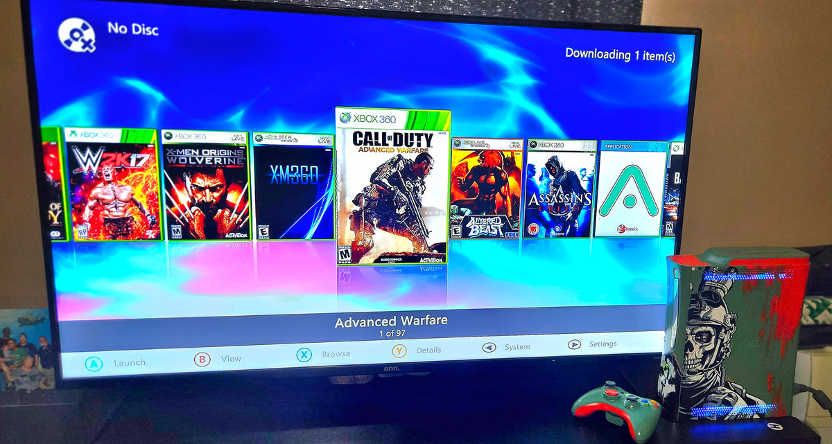 500GB "COD GHOSTS" RGH3 XBOX 360